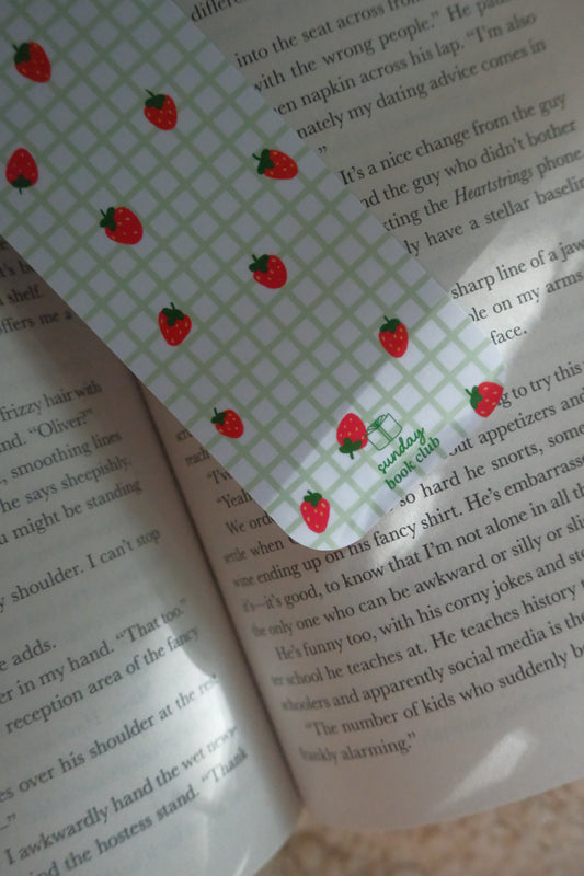 Strawberry Basket Bookmark