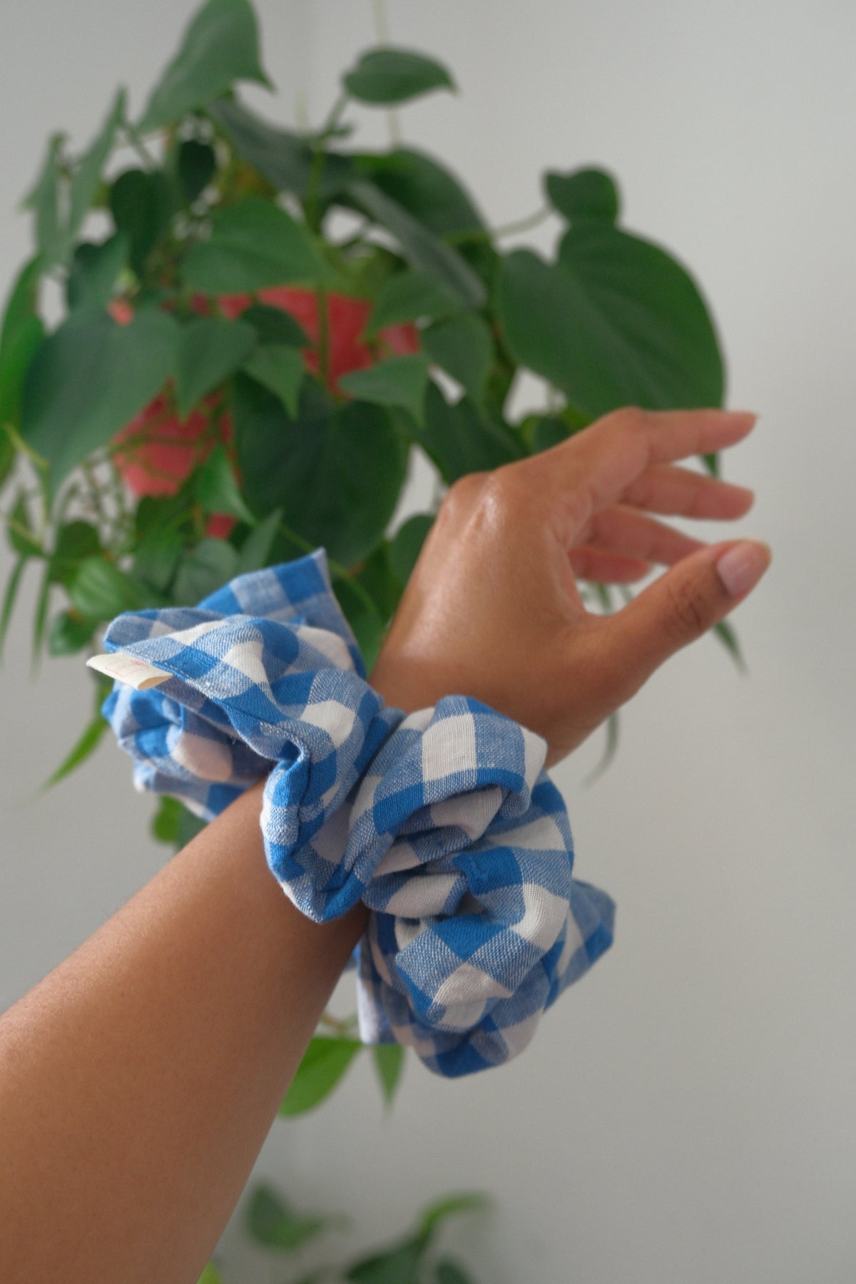 Cobalt Picnic Scrunchie