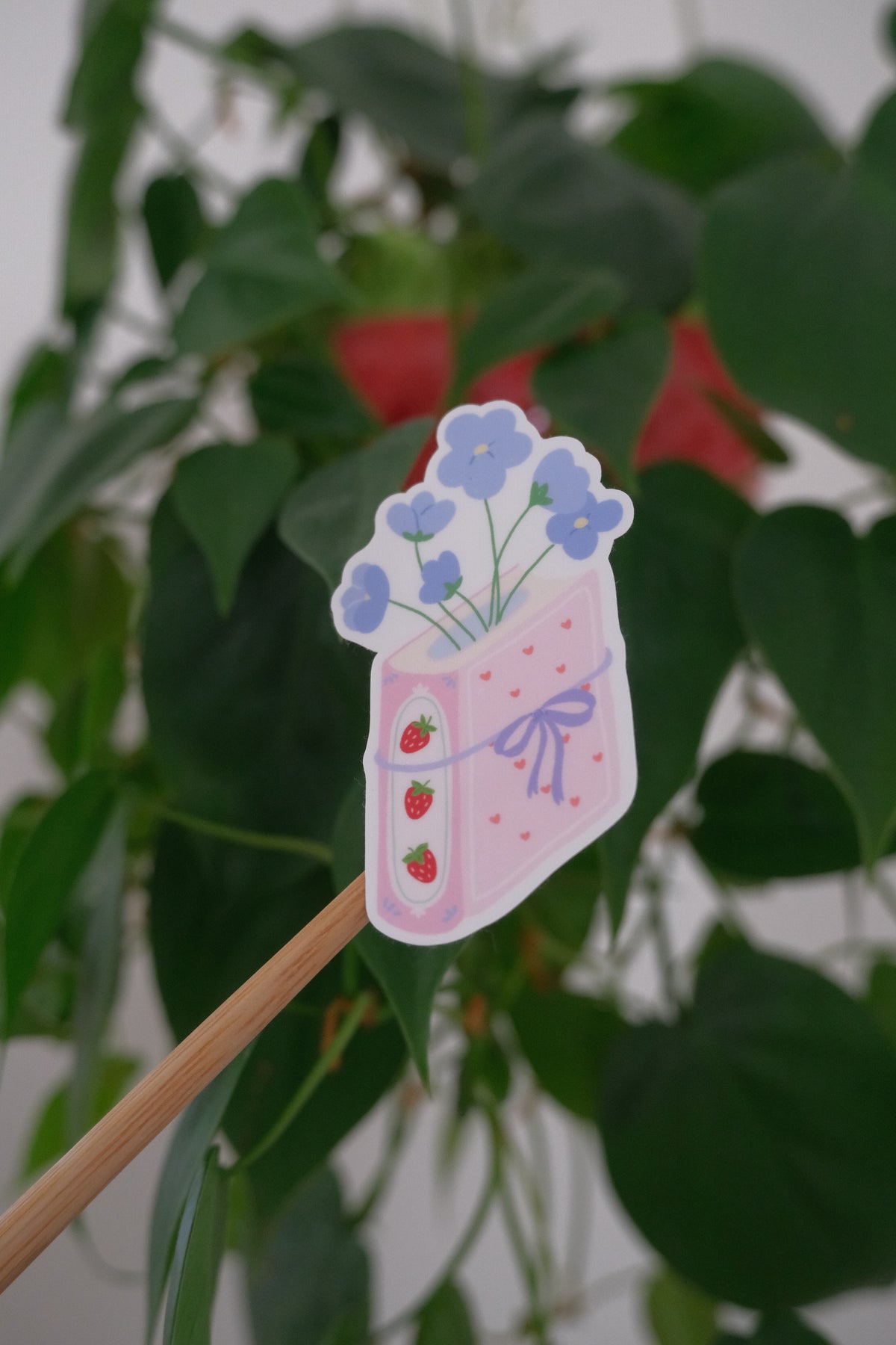 Berry Book Vase Sticker