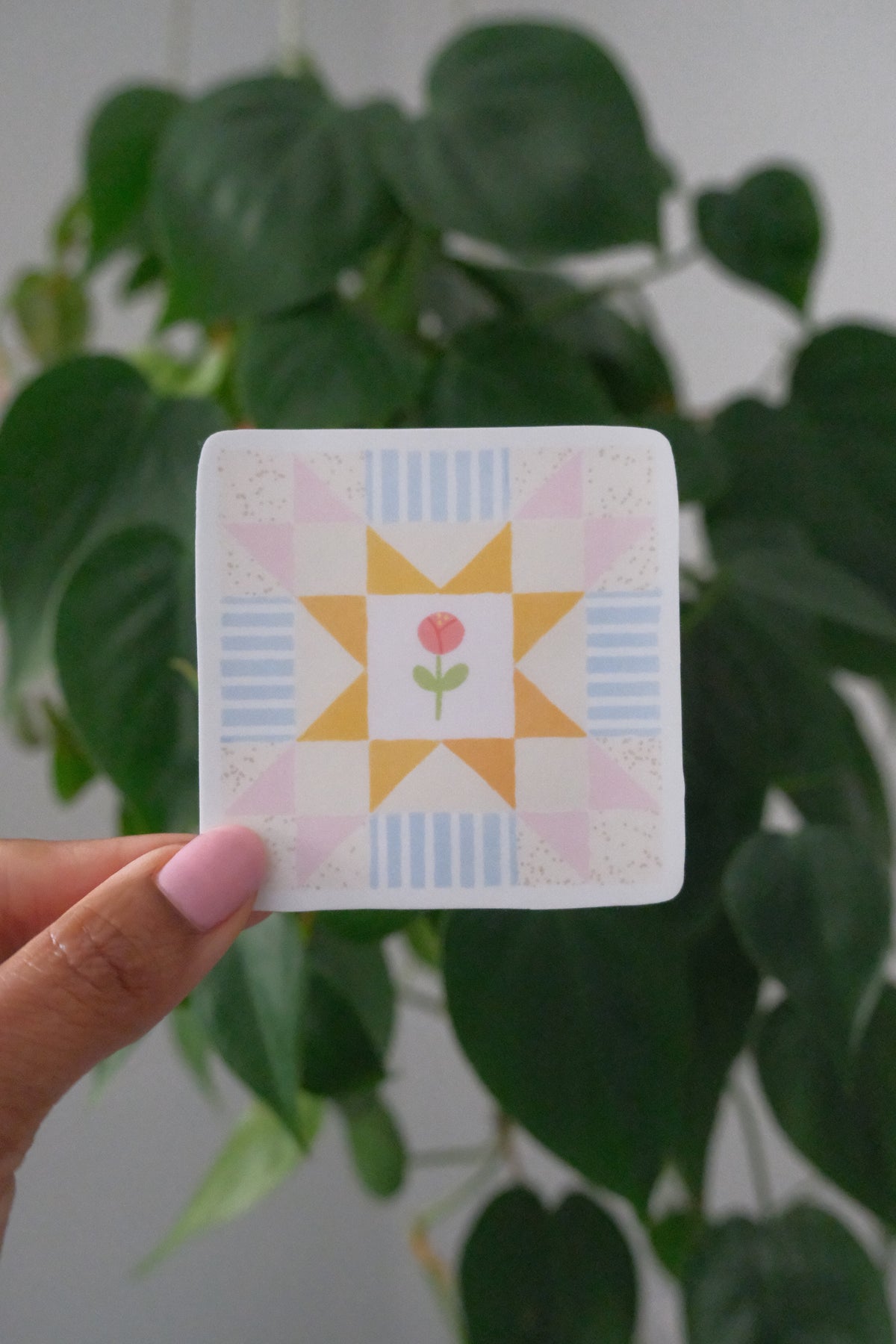 Quilt Star Sticker