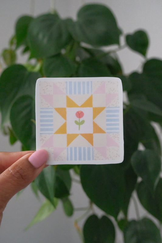 Quilt Star Sticker