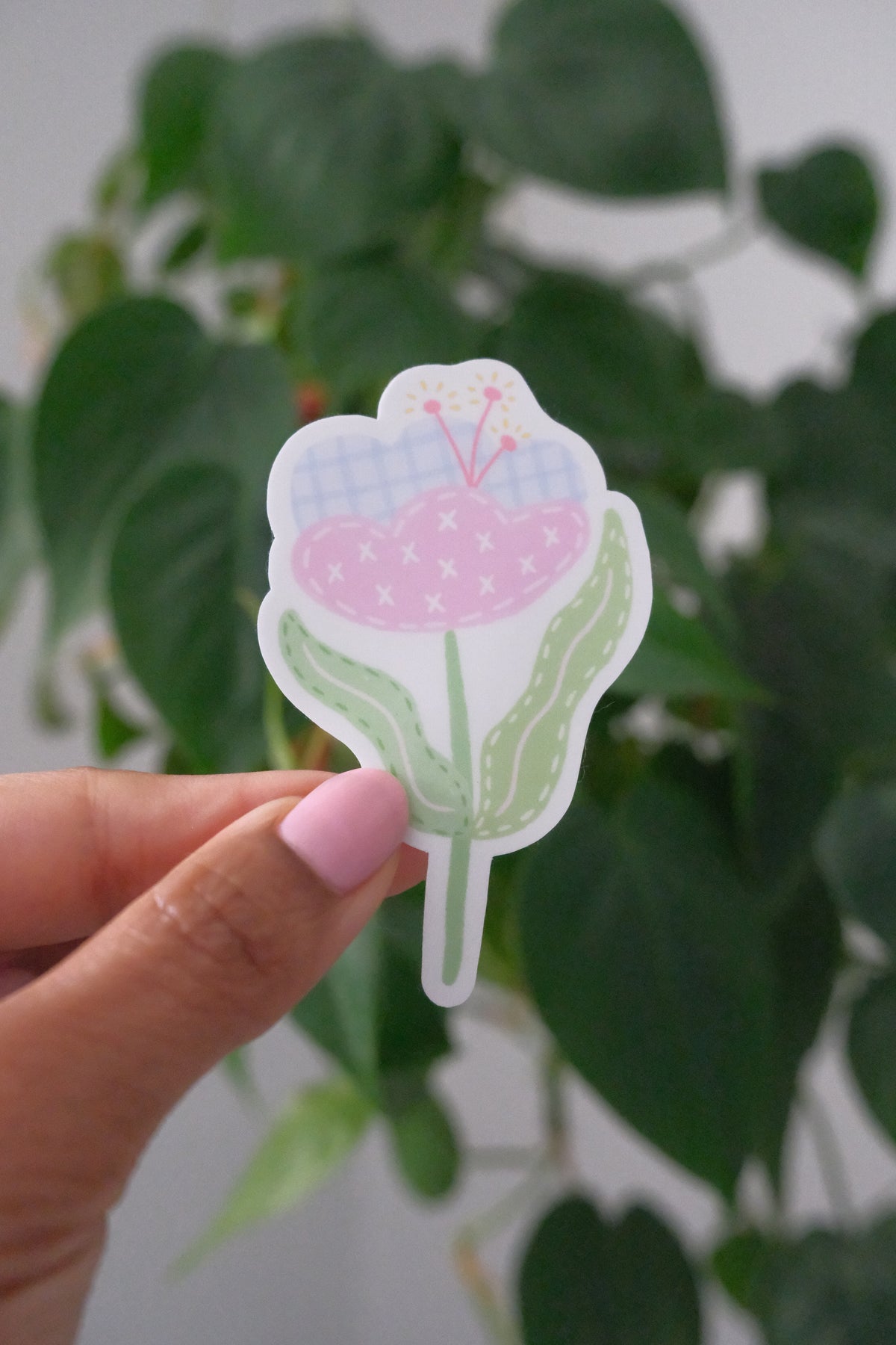 Stitched Fleur Sticker