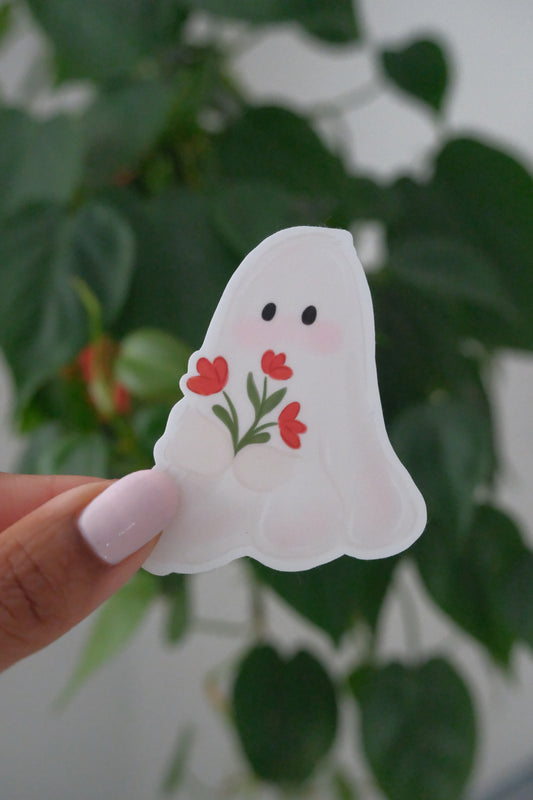 Ghostly Boo-quet Sticker