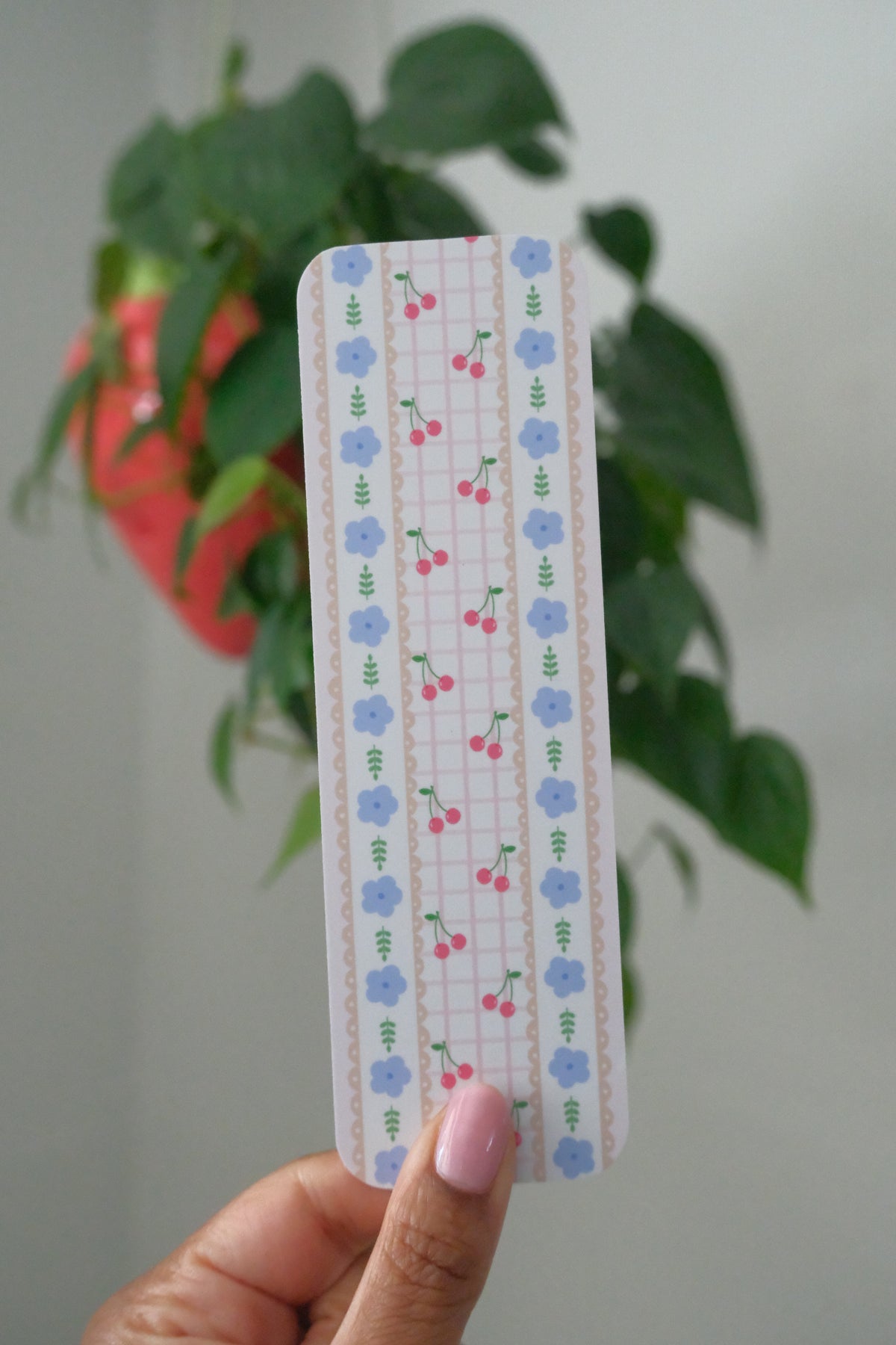 Cherry Washi Bookmark