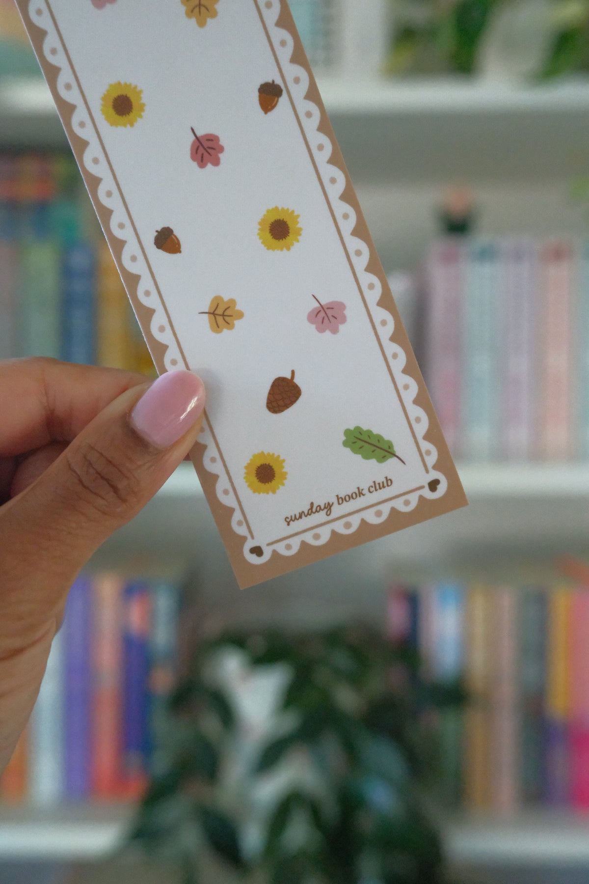 Falling Leaves Stamp Bookmark