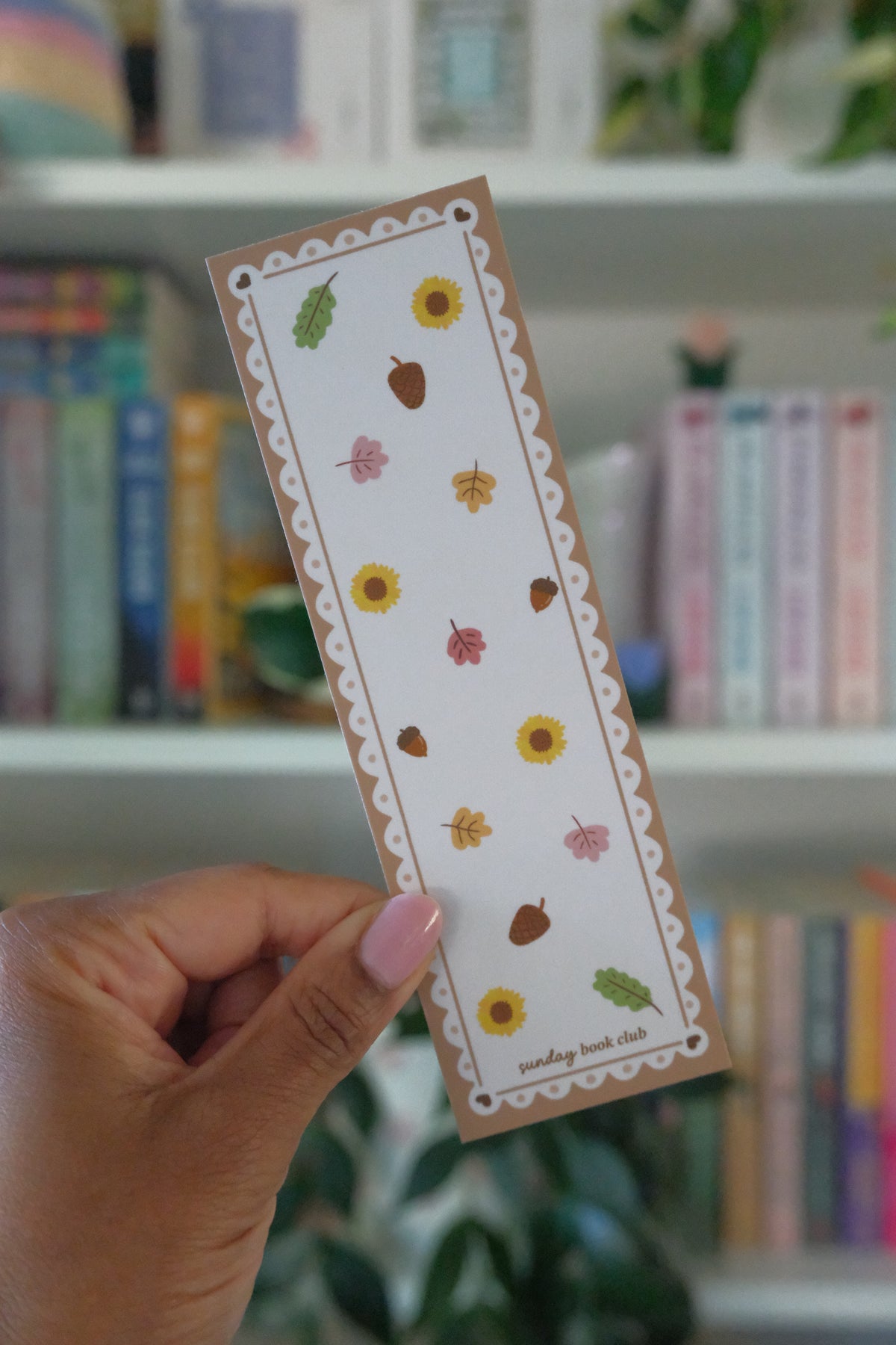 Falling Leaves Stamp Bookmark