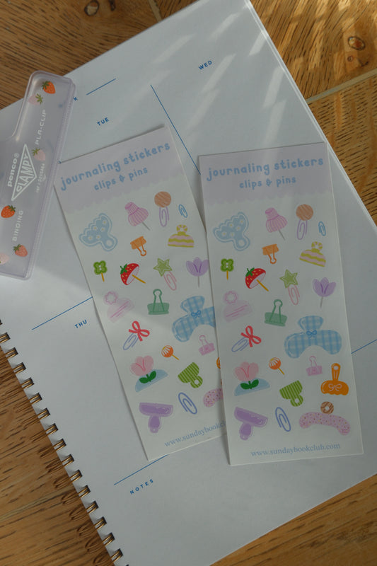 Clips & Pins Sticker Sheet