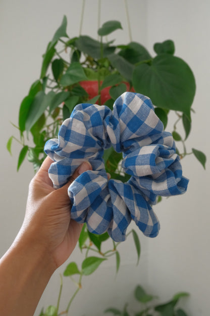 Cobalt Picnic Scrunchie