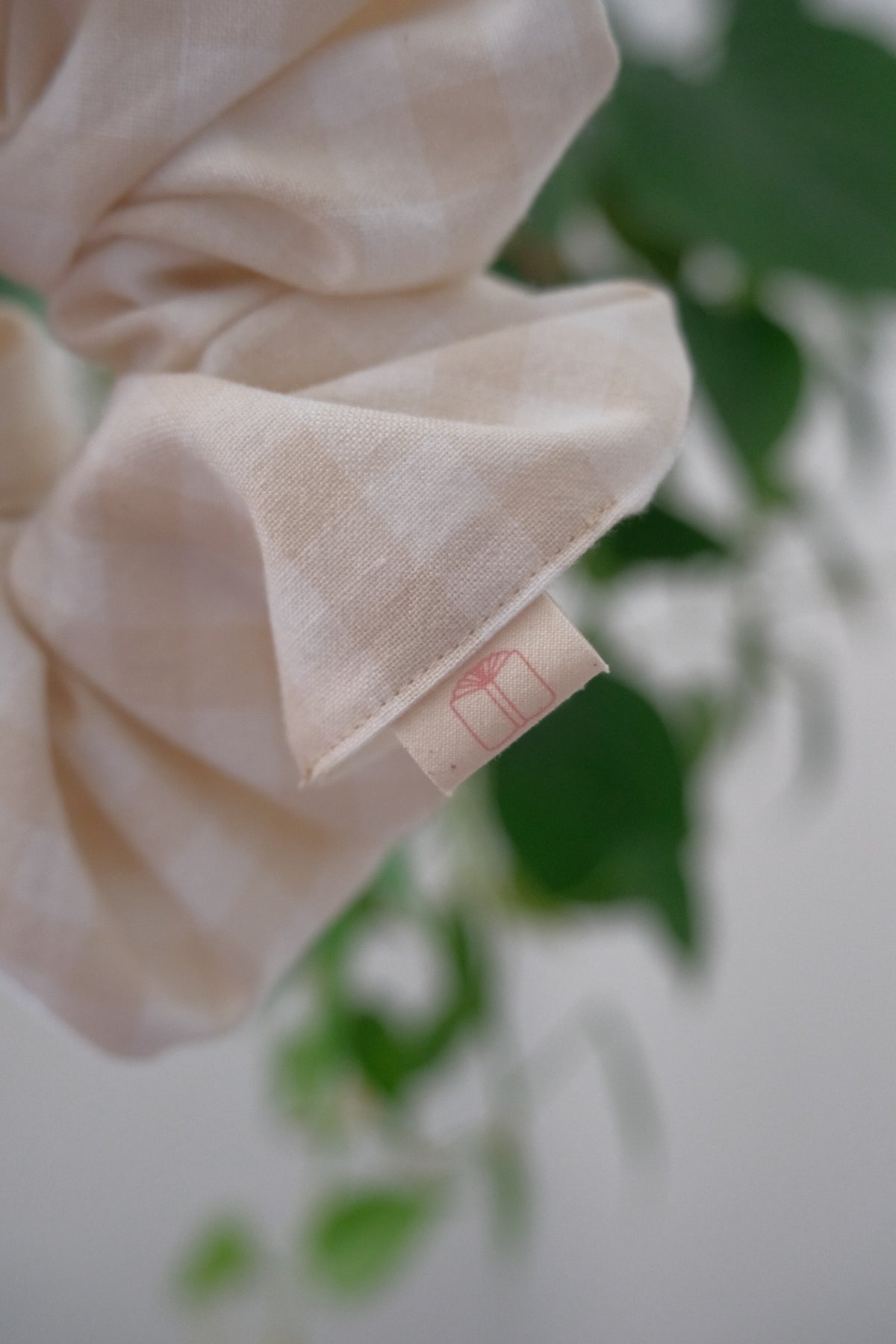 Moonlit Gingham Scrunchie
