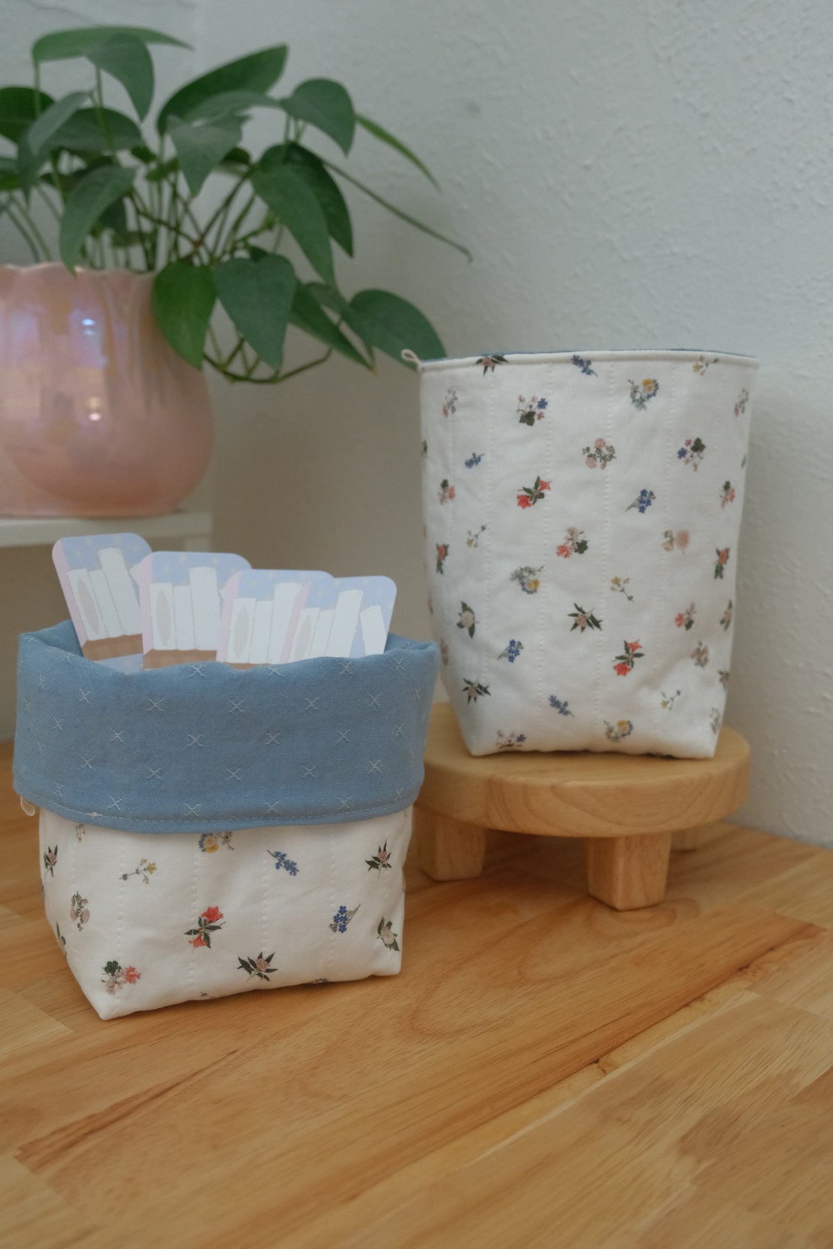 Floral Blooms Bookmark Bucket