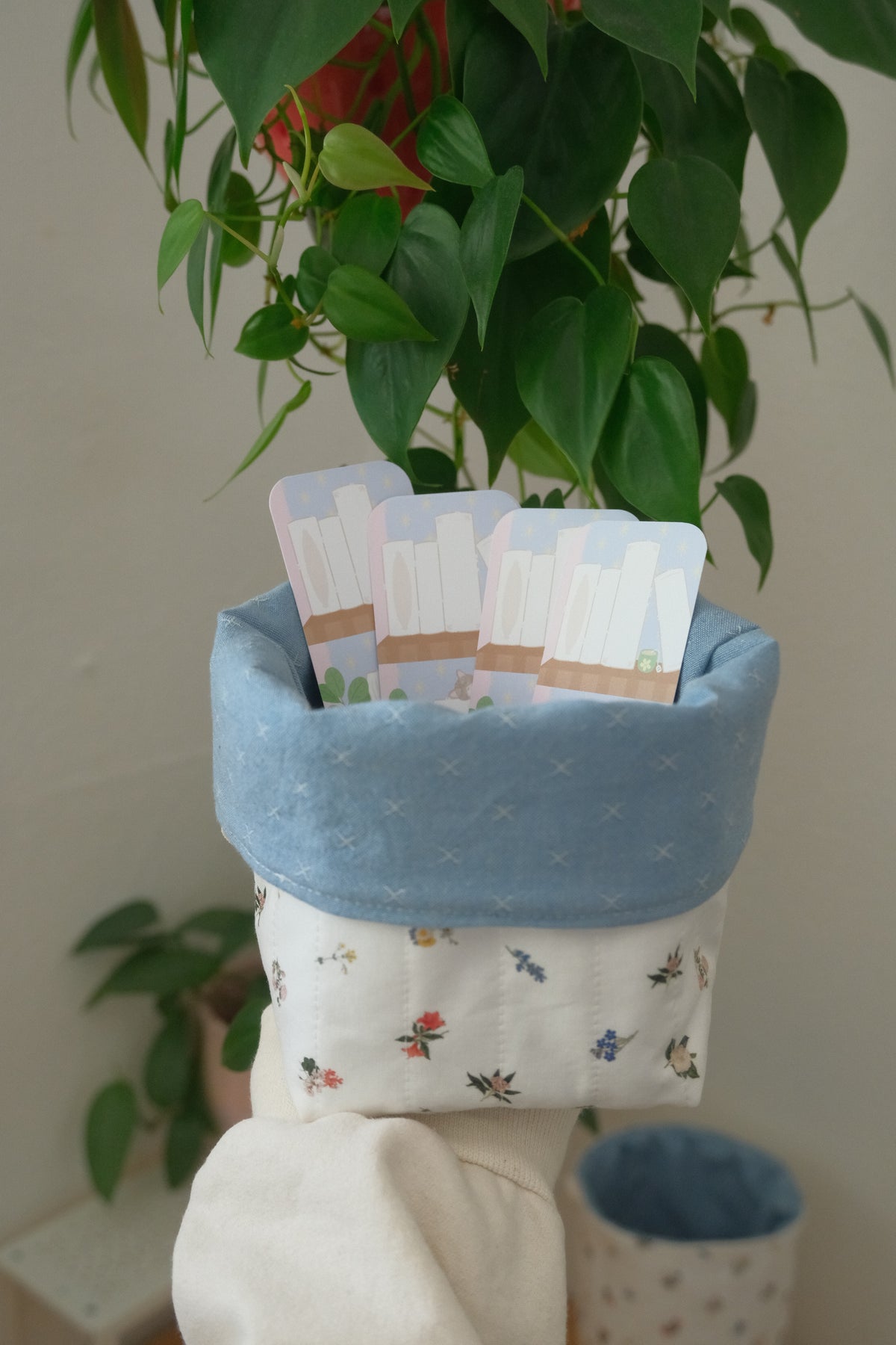 Floral Blooms Bookmark Bucket