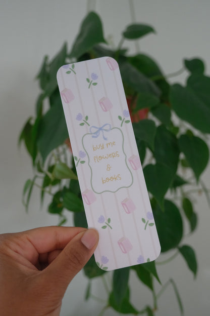 Buy Me Flowers Bookmark