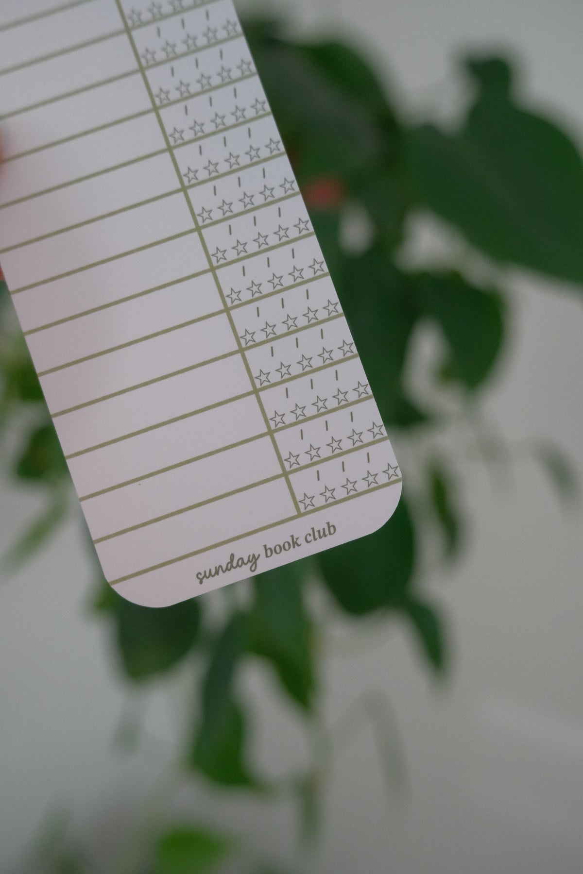 Autumn Library Log Bookmark