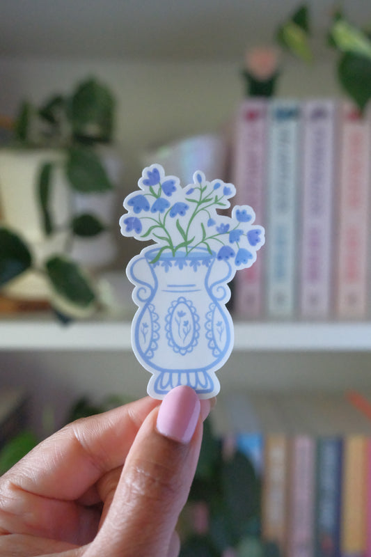 Ornate Bluebells Sticker