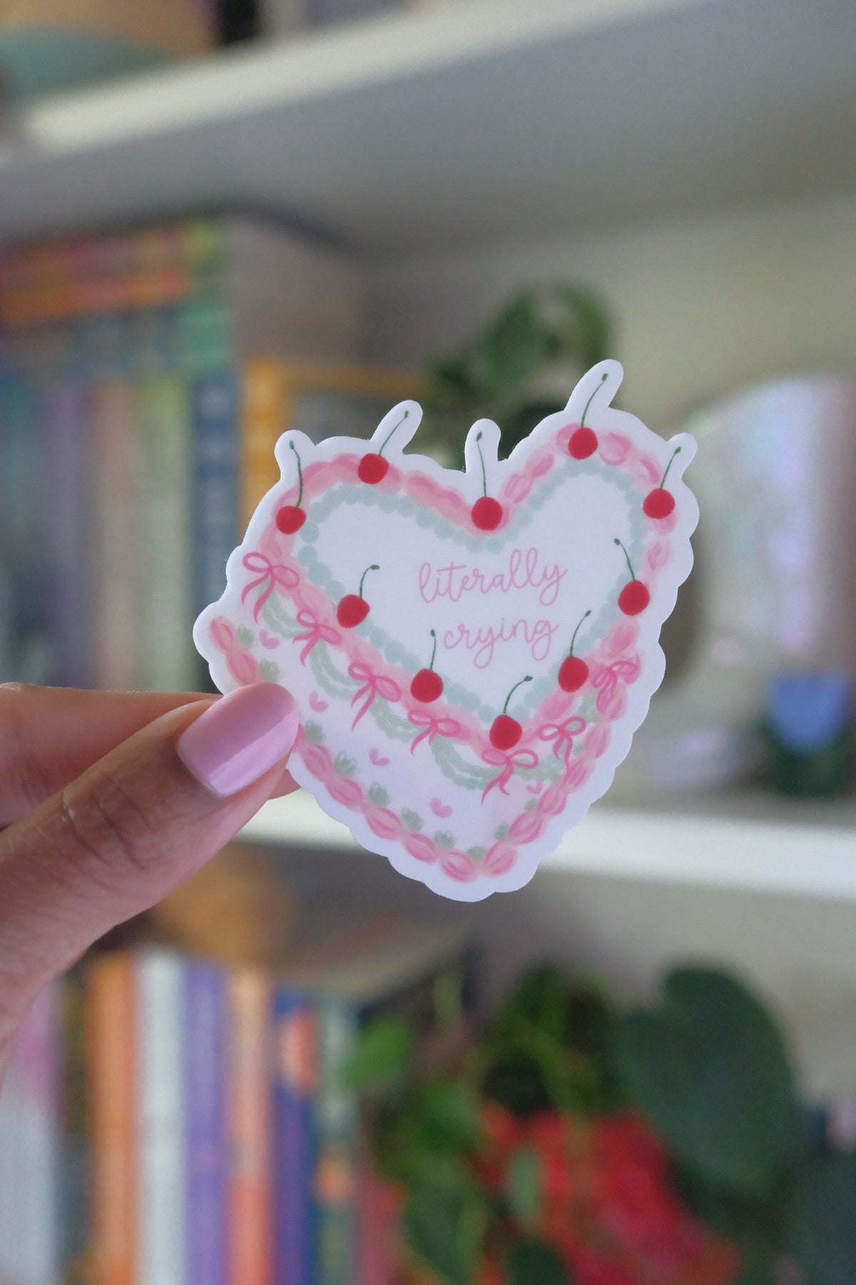 Literally Crying Sticker