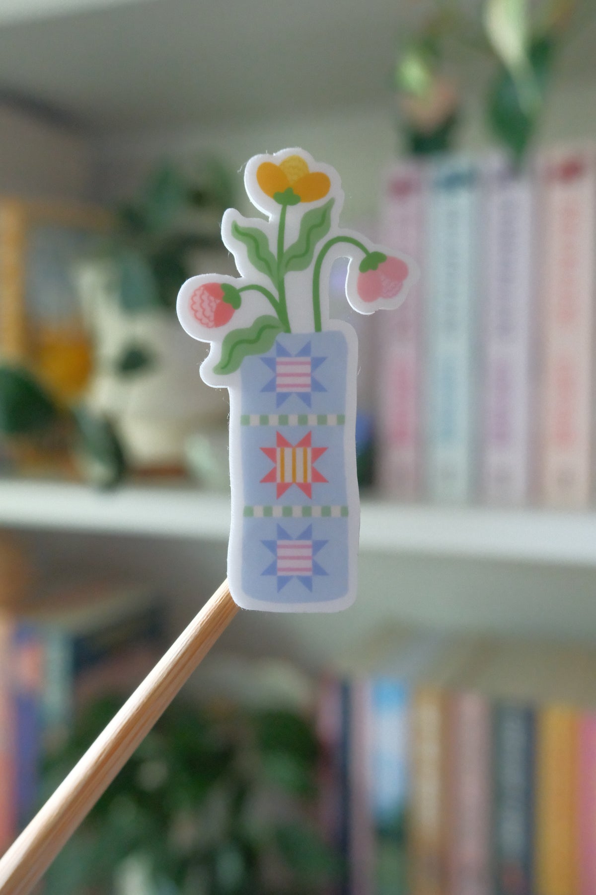 Quilty Vase Sticker
